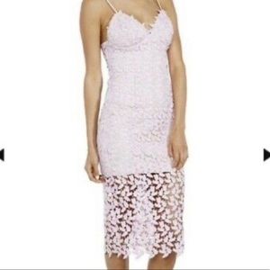 Bardot dress floral lace Liliac wedding dress